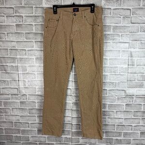 UNTUCKit Christow Corduroy Neutral Beige 5 Pocket Casual Pants Mens 32 x 32 FLAW